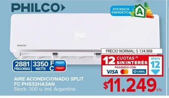 Carrefour Maxi Aire acondicionado philco oferta