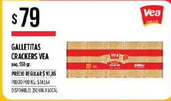 Supermercados Vea Vea Galletitas Crackers 550gr oferta
