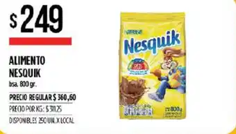 Supermercados Vea Nesquik Alimento 800gr oferta