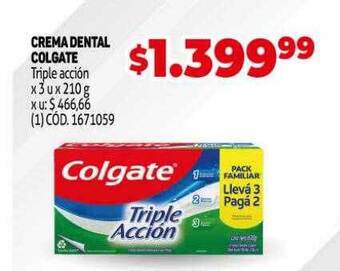 Makro Crema dental colgate oferta
