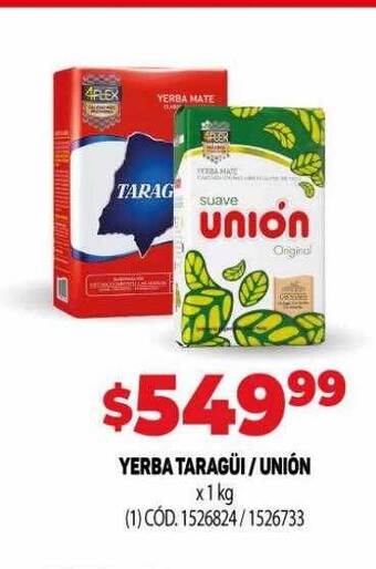 Makro Yerba taragüi-unión oferta