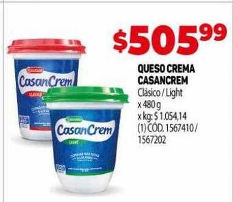Makro Queso crema casancrem oferta