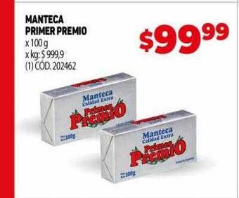 Makro Manteca primer premio oferta