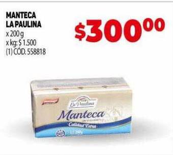 Makro Manteca la paulina oferta