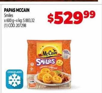Makro Papas mccain smiles oferta