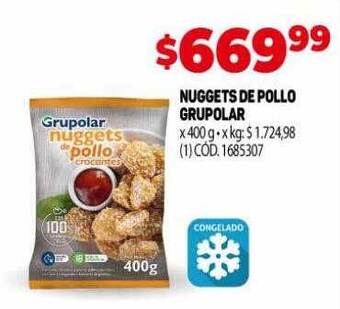 Makro Nuggets de pollo grupolar oferta