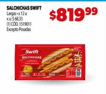 Makro Salchichas swift oferta
