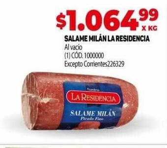 Makro Salame milán la residencia oferta