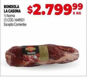 Makro Bondiola la casona oferta