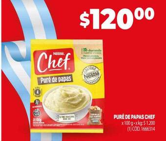 Makro Puré de papas chef oferta
