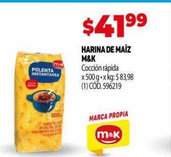 Makro Harina de maiz m&k oferta