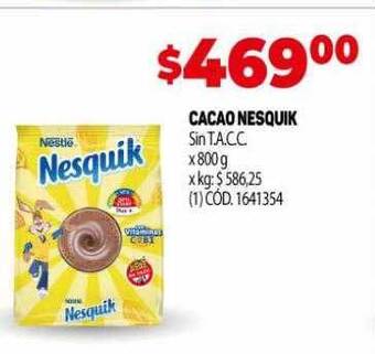 Makro Cacao nesquik oferta