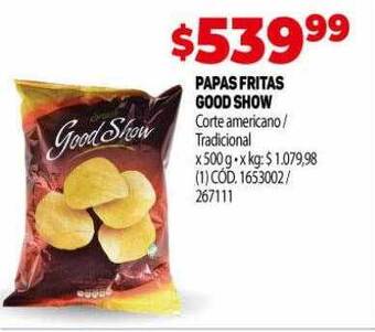 Makro Papas fritas good show oferta