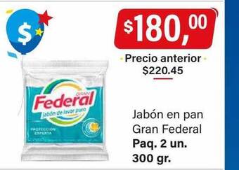 Supermercados Damesco Jabón en pan gran federal oferta