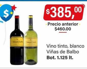 Supermercados Damesco Vino tinto, blanco viñas de balbo oferta