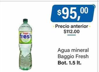Supermercados Damesco Agua mineral baggio fresh oferta