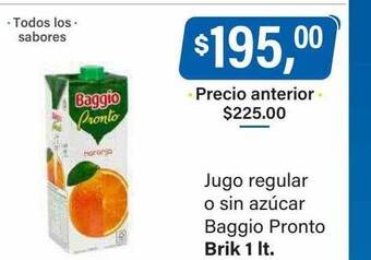 Supermercados Damesco Jugo regular o sin azúcar baggio pronto oferta