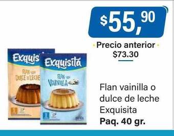 Supermercados Damesco Flan vainilla o dulce de leche exquisita oferta