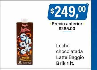 Supermercados Damesco Leche chocolatada latte baggio oferta