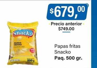Supermercados Damesco Papas fritas snacko oferta