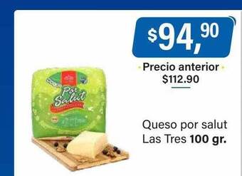 Supermercados Damesco Queso por salut las tres oferta