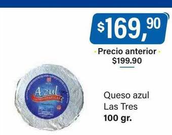 Supermercados Damesco Queso azul las tres oferta