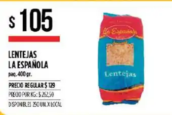 Supermercados Vea La Española Lentejas 400gr oferta