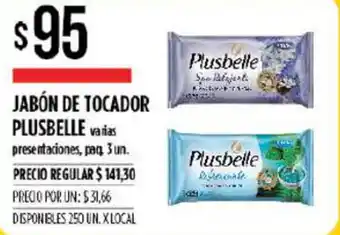 Supermercados Vea Plusbelle Jabón De Tocador 3un oferta