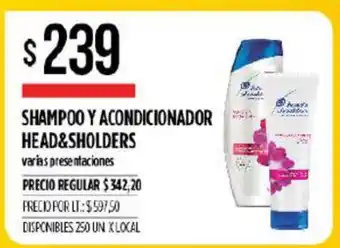 Supermercados Vea Head&Shoulders Shampoo Y Acondicionador oferta