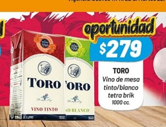 Almacor Toro Vino de Mesa Tinto/Blanco Tetra Brik oferta