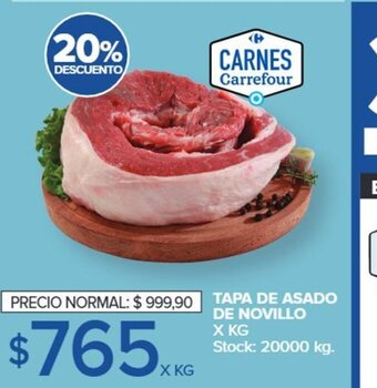 Carrefour Tapa de Asado De Novillo oferta