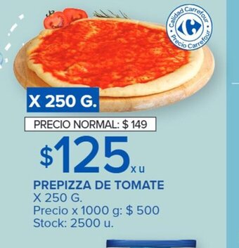 Carrefour Prepizza De Tomate x 250g oferta