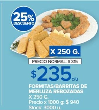 Carrefour Formitas / Barritas de Merluza Rebozadas x 250g oferta