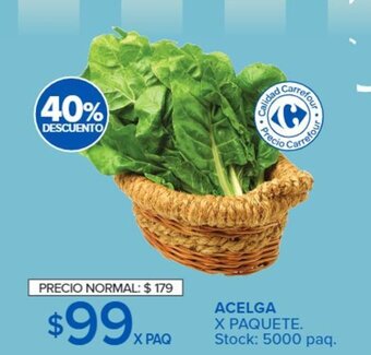 Carrefour Acelga x Paquete oferta