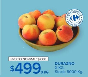 Carrefour Durazno x kg oferta