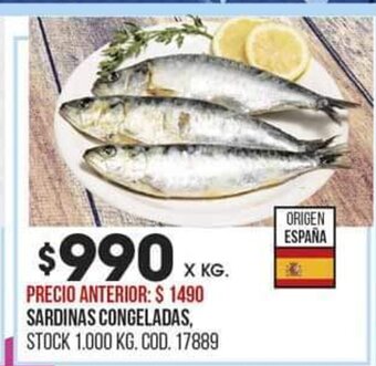 Coto Sardinas Congeladas oferta