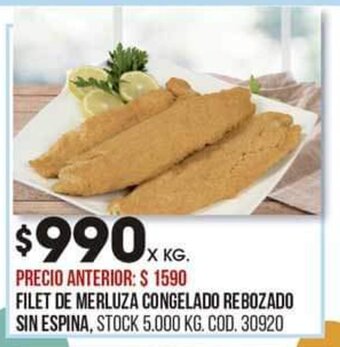 Coto Filet de Merluza Congelado Rebozado Sin Espina oferta