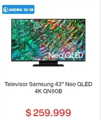 Garbarino Televisor Samsung 43" Neo Qled 4K QN90B oferta