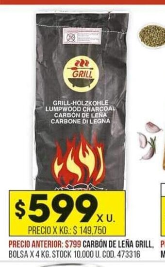 Coto Carbón De Leña Grill oferta