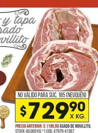 Coto Asado de Novillito oferta
