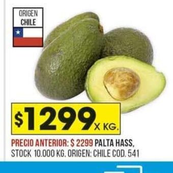 Coto Palta Hass oferta