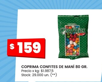 Changomas Coprima Confites De Maní 80gr oferta