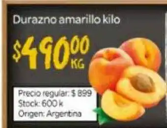 Josimar Durazno amarillo kilo oferta