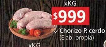 Supermercados Aiello Chorizo p. cerdo oferta