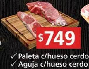 Supermercados Aiello Paleta c-hueso cerdo aguja c-hueso cerdo oferta