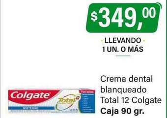 Supermercados Damesco Crema dental blanqueado total 12 colgate oferta