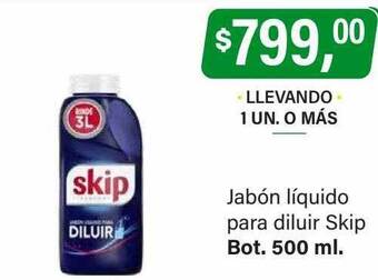 Supermercados Damesco Jabón liquido para diluir skip oferta