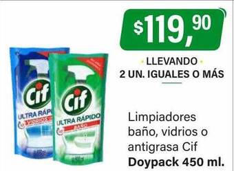 Supermercados Damesco Limpiadores baño vidrios o antigrasa cif oferta