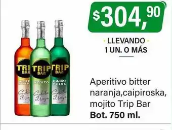 Supermercados Damesco Aperitivo bitter naranja caipiroska mojito trip bar oferta