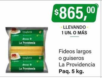 Supermercados Damesco Fideos largos o guiseros la providencia oferta